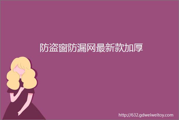 防盗窗防漏网最新款加厚